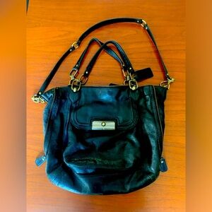 Coach Black Leather Satchel